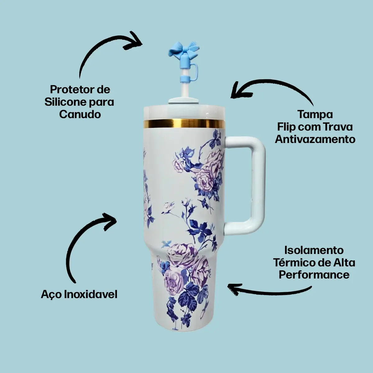 Copo térmico 1,2l estampas