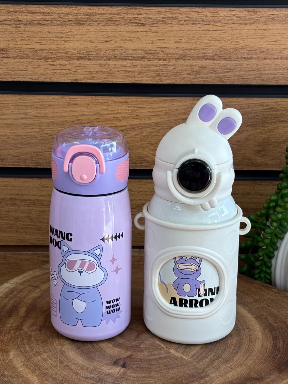 Garrafa térmica infantil modelos variados