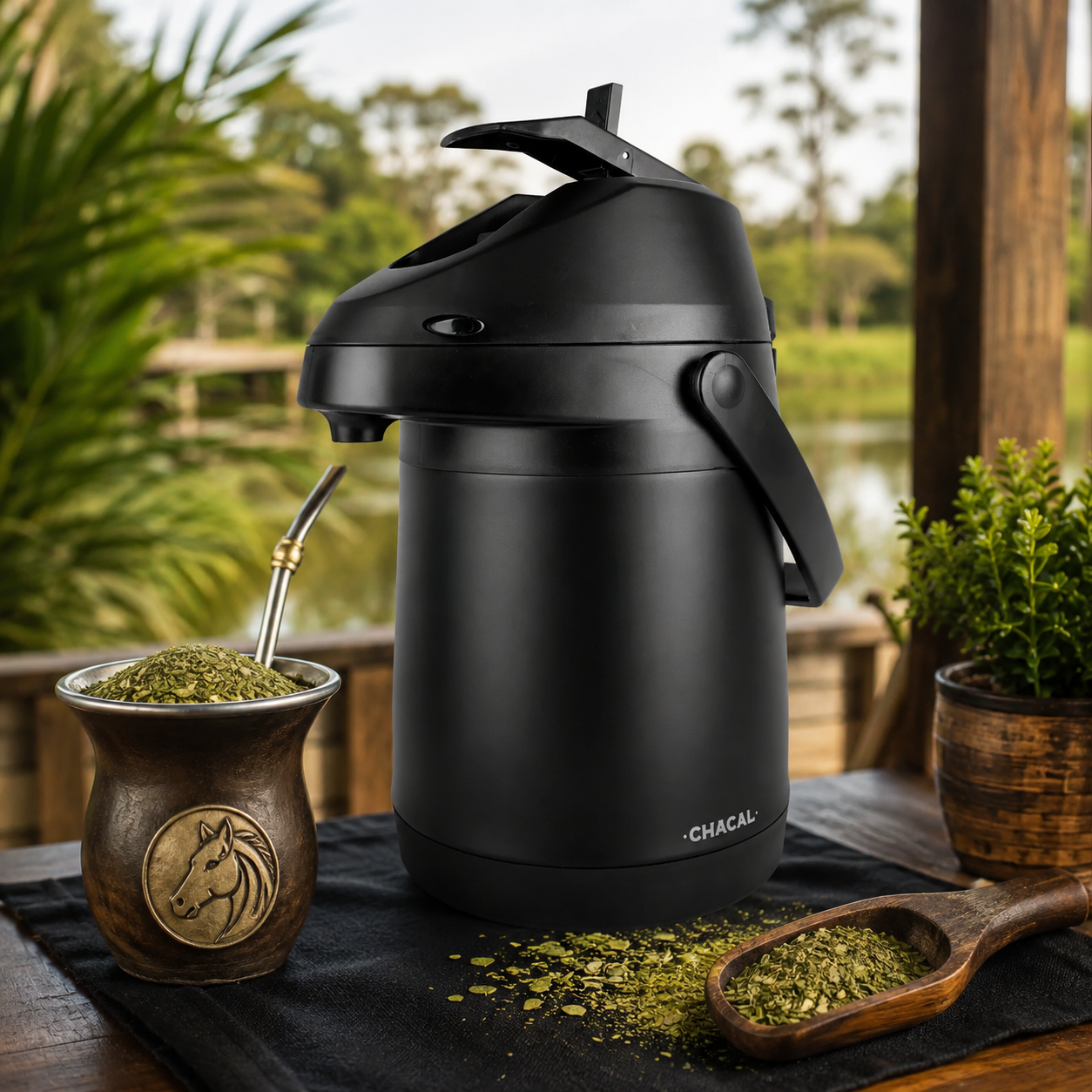Garrafa térmica 2,5l preta